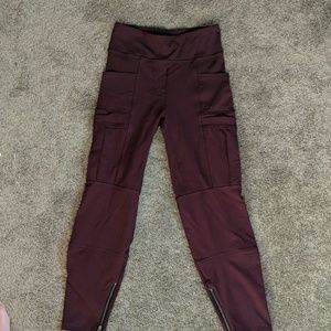 Lululemon burgundy/wine red pants